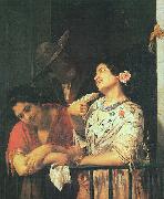 Mary Cassatt On the Balcony oil on canvas